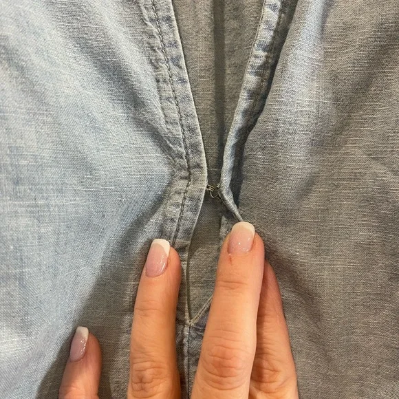 Free People ready or not Chambray Rumi Pullover - Picture 4 of 6